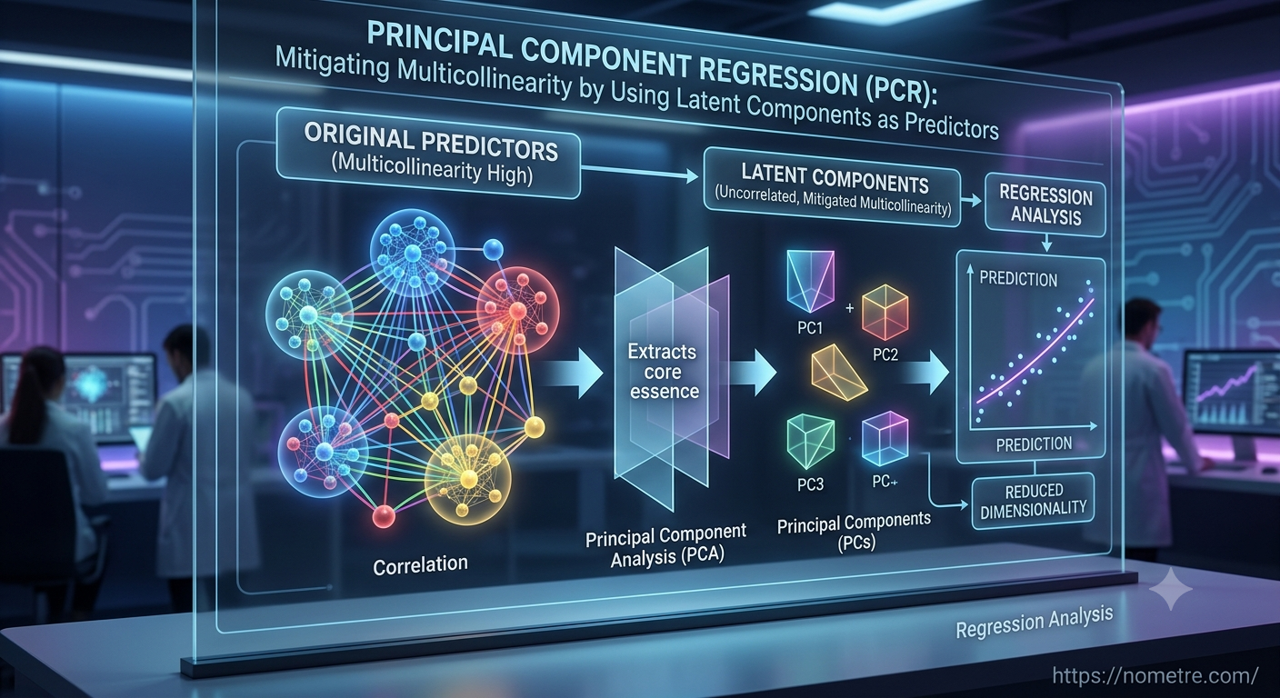 Principal Component Regression (PCR): Mitigating Multicollinearity by Using Latent Components as Predictors