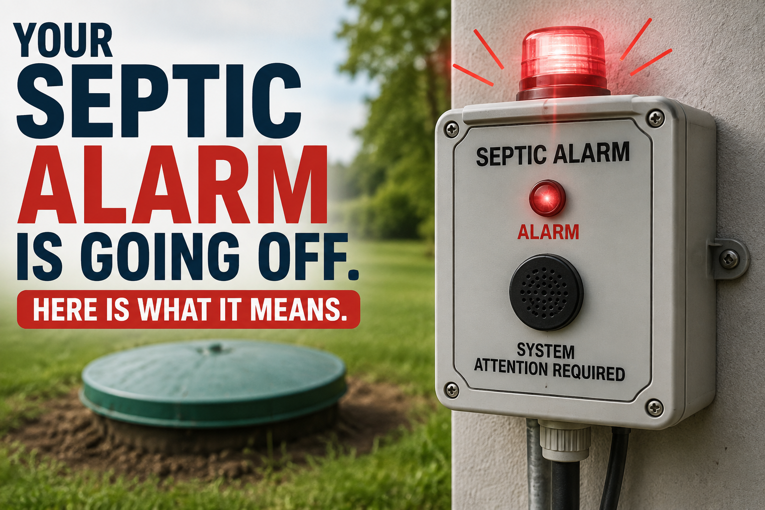 Your Septic Alarm Is Going Off. Here Is What It Means.